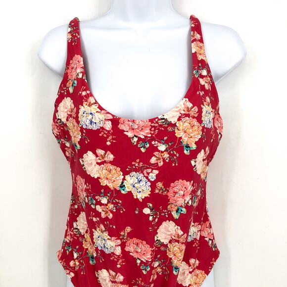 O'NEILL Women's Stella Mykonos One-Piece Swimsuit Size XL Red Floral NWT - Picture 7 of 14